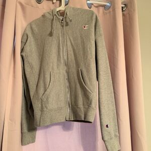 Champion Heather Gray Reverse Weave Hoodie